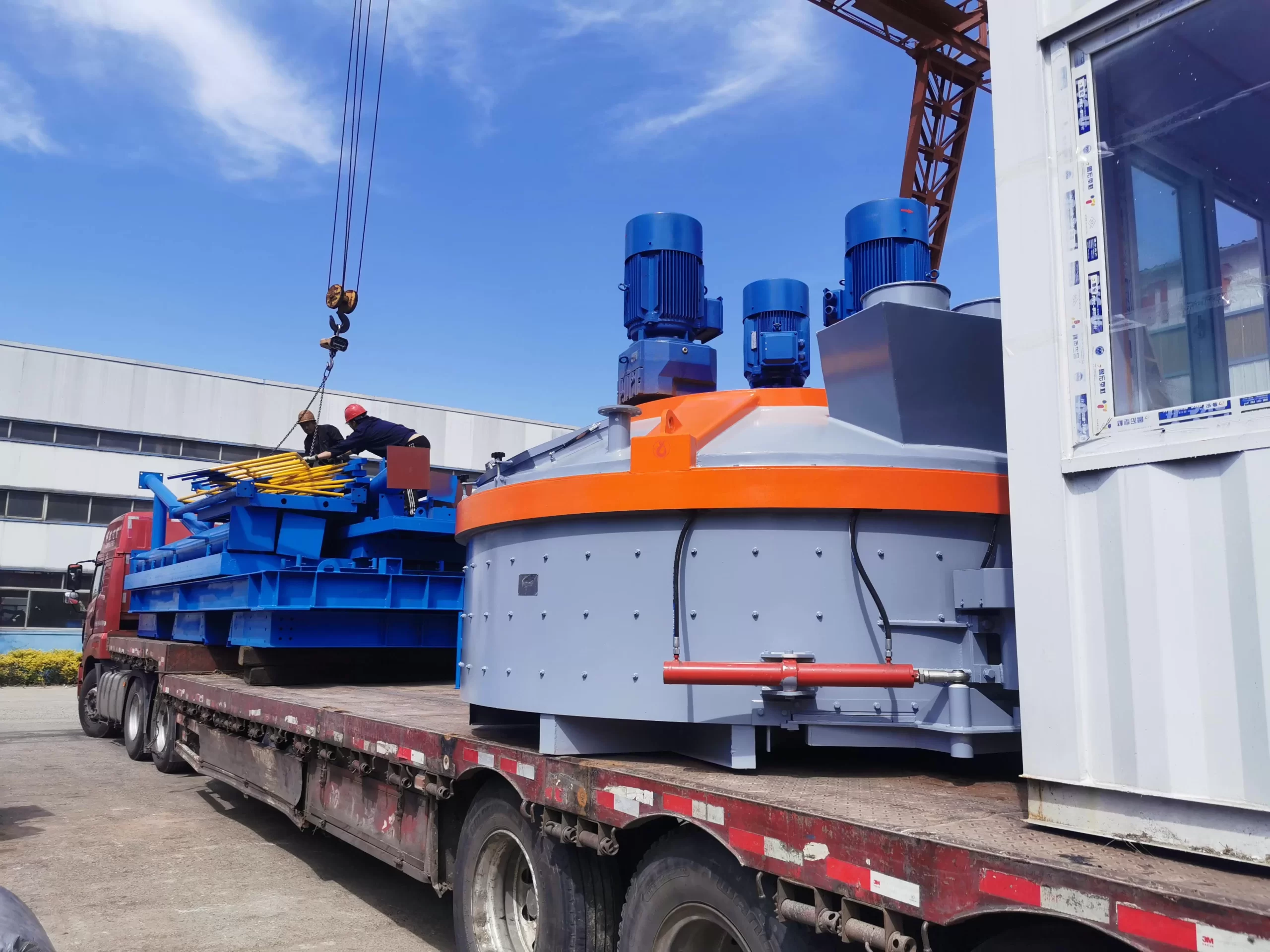 stationary concrete mixer