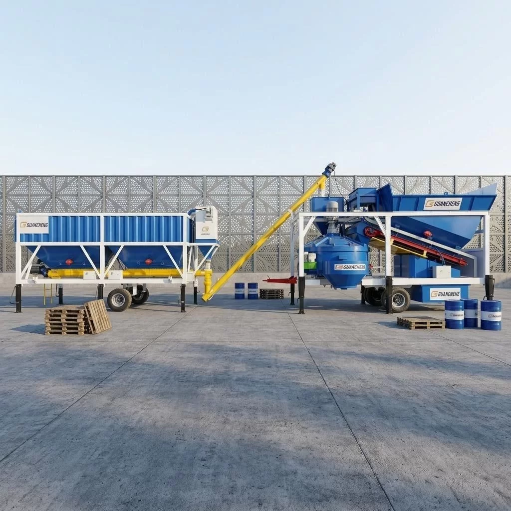 Agile Mobile Concrete Mixing Plant