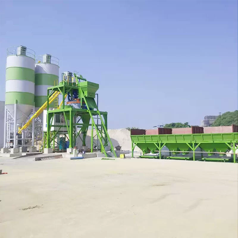 Product Introduction of Simple Concrete Mixing Plant (Hoist Bucket Feeding) – Shandong Guancheng Machinery Technology Co., Ltd.