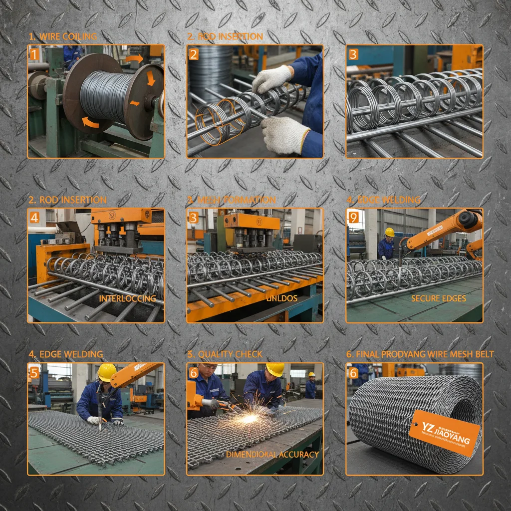 Yangzhou Jiaoyang Wire Mesh Belt Optimizing Industrial Material Handling Solutions