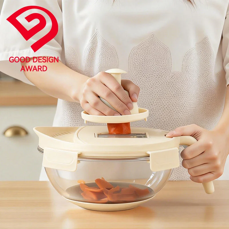 IKOO Multifunction Glass Salad Bowl for Meal Preping,Baking,Mixing