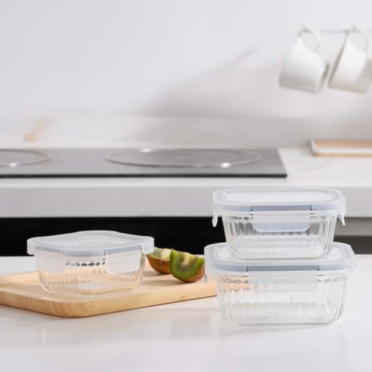 IKOO BPA-Free Leak Proof Airtight Glass Food Container for Meal Prep