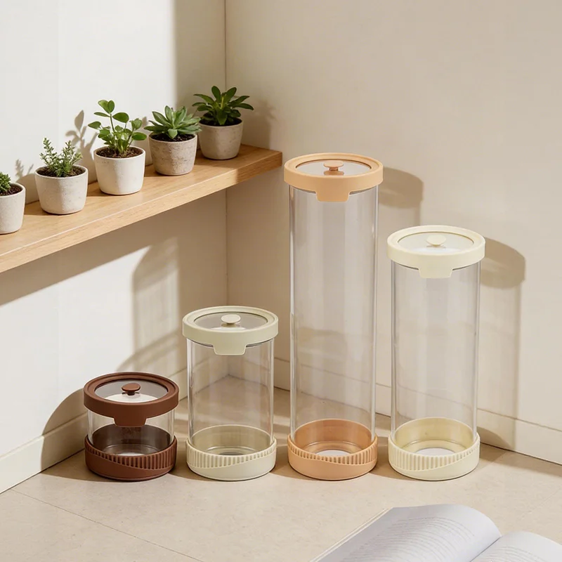 IKOO High Borosilicate Glass Canister with Tempered Glass Lid