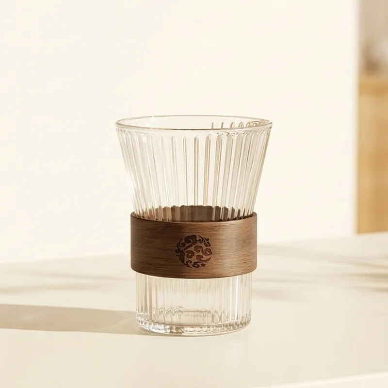 IKOO Custom Clear Glass Cup Set Wholesale