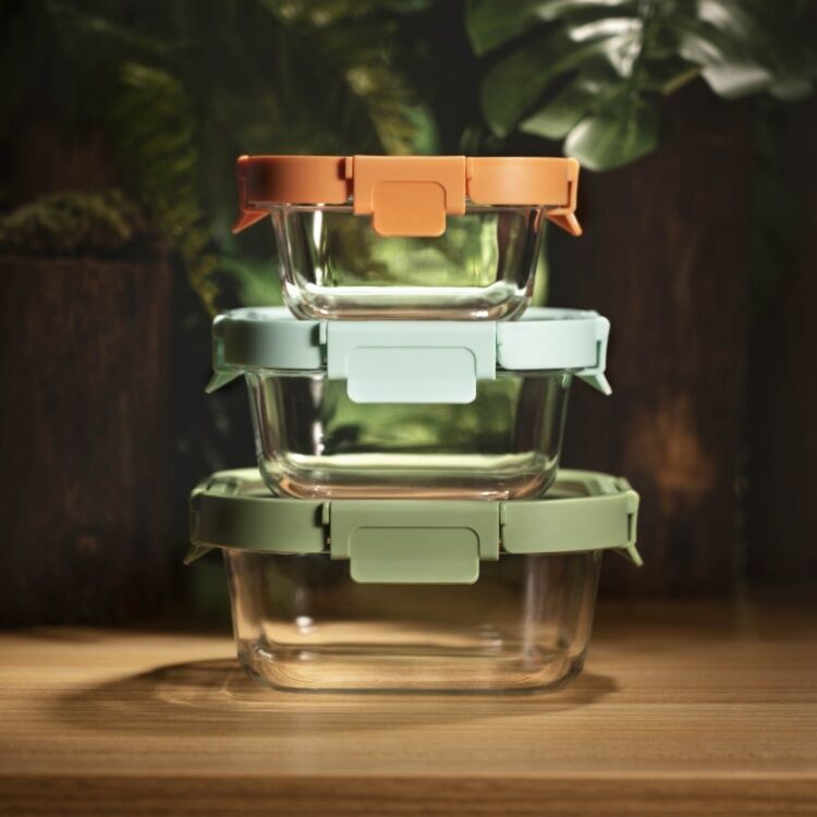 High Borosilicate Glass Food Storage Container with Fresh Keeping Thermal Shock Resistant