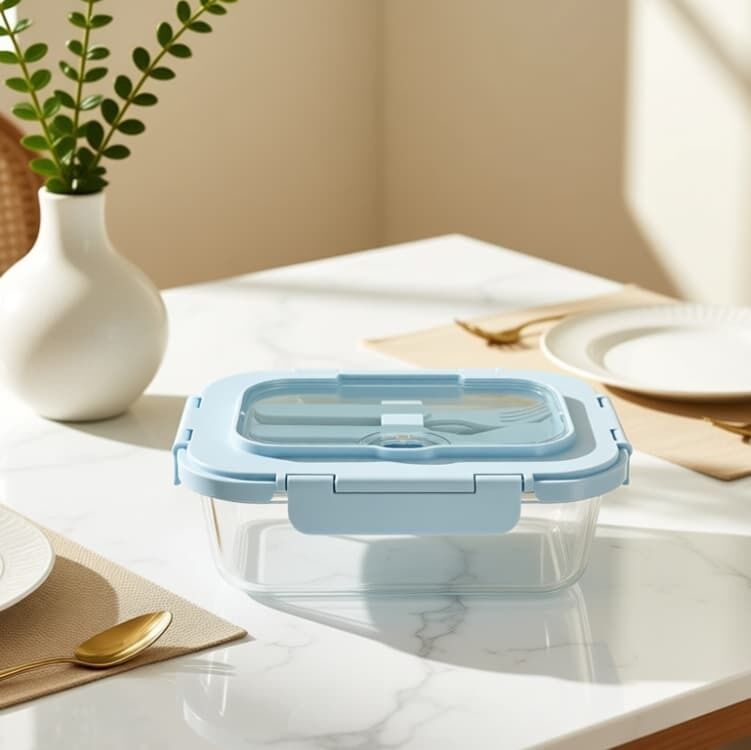 High Borosilicate Glass Fresh Keeping Box with BPA-Free PP Lid