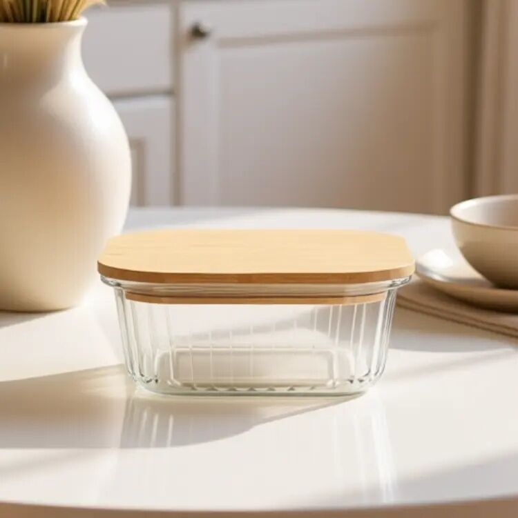 Durable Heat Resistant Borosilicate Glass Meal Prep Containers