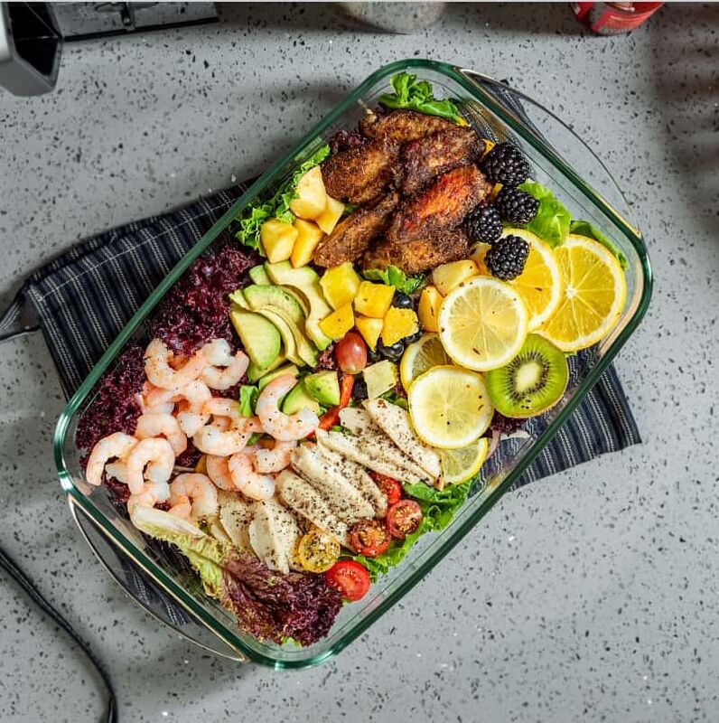 IKOO Rectangular Glass Baking Tray Set Can be Used in Microwave and Oven