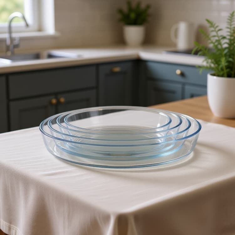 IKOO Clear Bakeware Set Baking Dish Glass Baking Dish Set