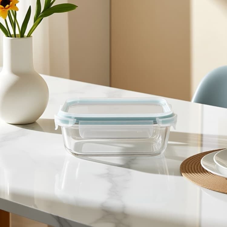 IKOO High Borosilicate Glass Food Container with PP Lid Microwave Safe