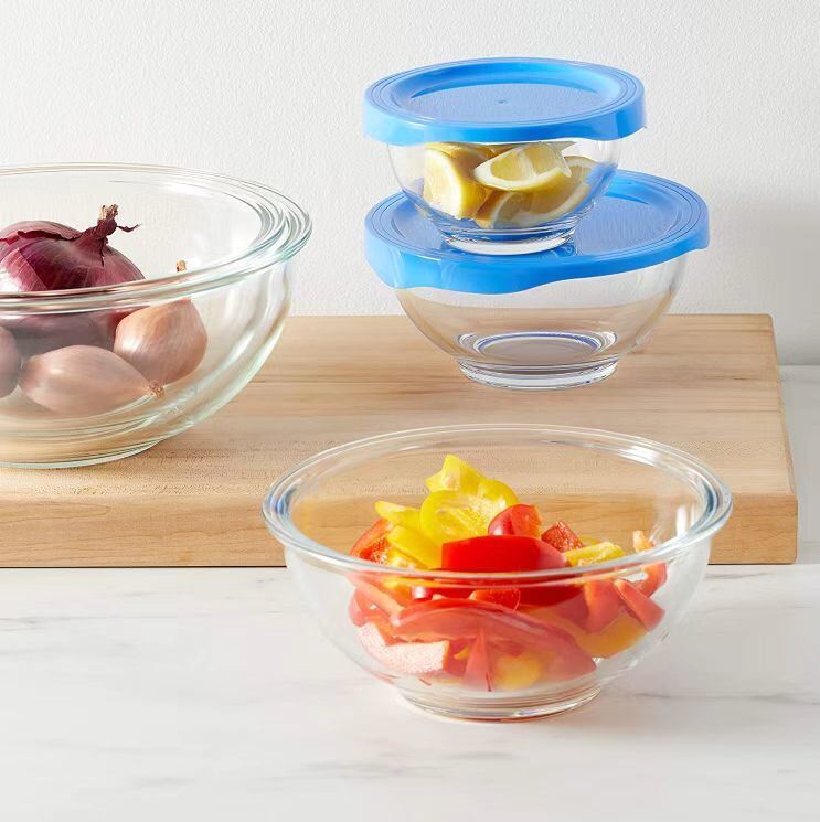 IKOO Clear Breads Proofing Bowl with Covers Ideal for Kitchen, Storage