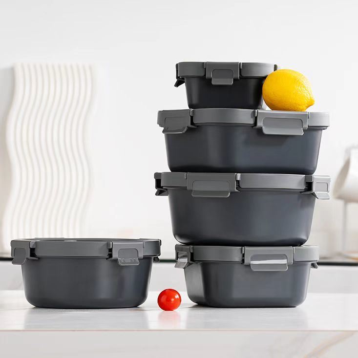 IKOO Non Toxic LFGB Certified DGCCRF Certified Glass Food Container with Tempered Glass Lid and Airtight Seal