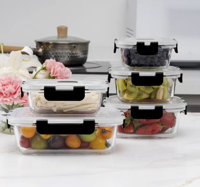 IKOO Glass Meal Prep Containers with Lids for Lunch Suppliers