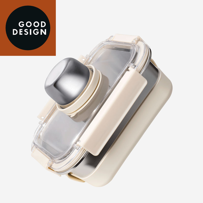 IKOO Stainless Steel Lunch Box with Leak-proof Lid and Jam Jar