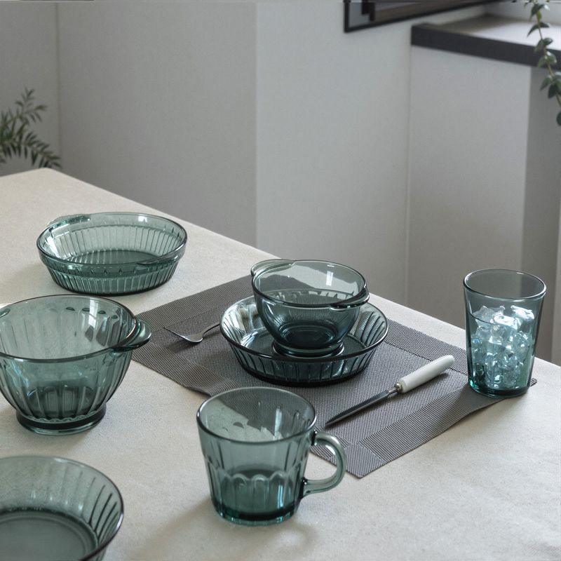 Teal Color High-borosilicate Glass Tableware