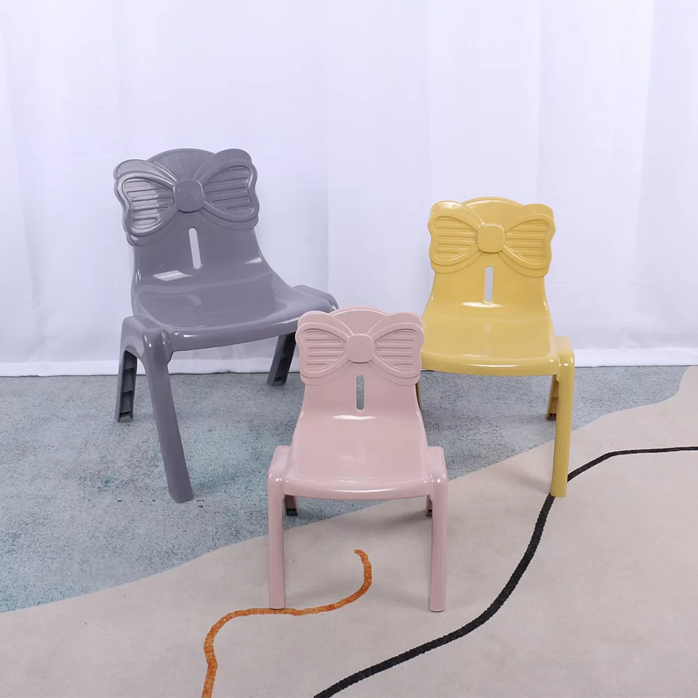 Children’s Butterfly Backrest Stool