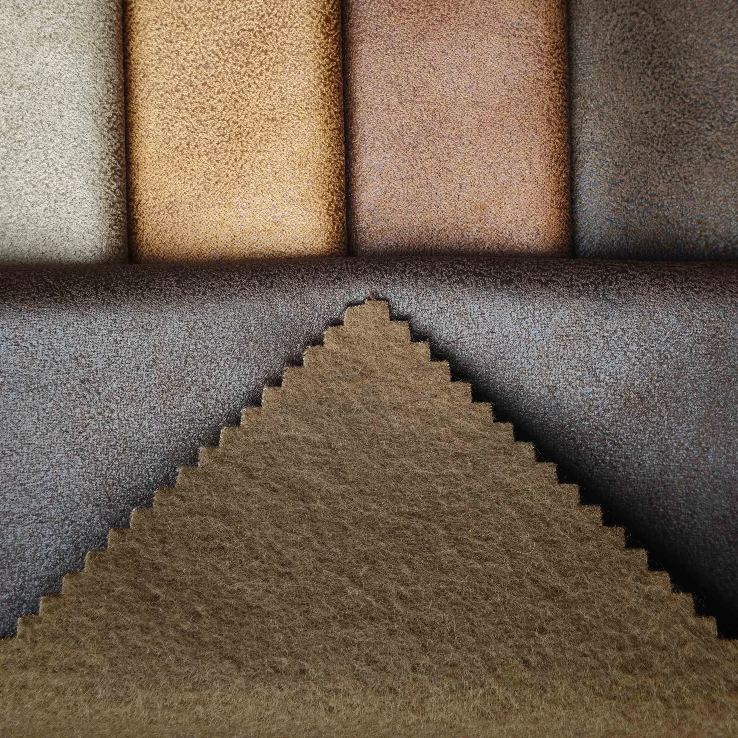 Custom Woven Bronzing Suede for sofa
