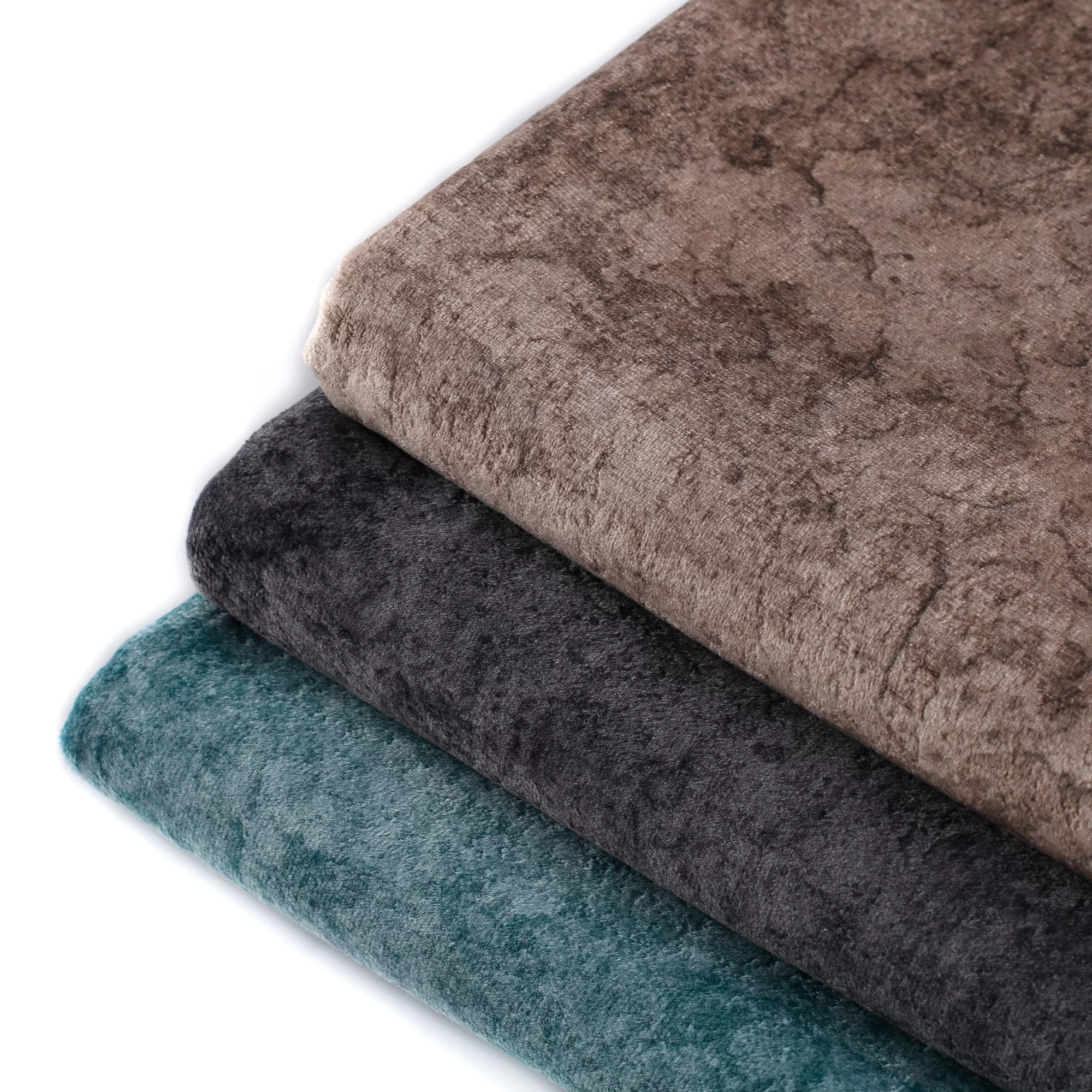 Custom Printed Embossed Holland Velvet Sofa Fabric