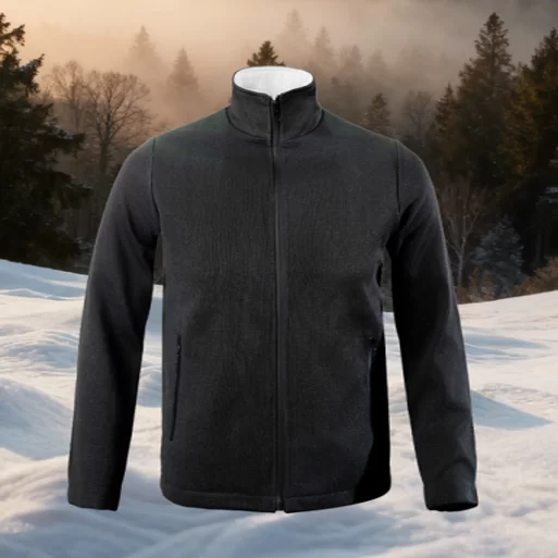 Black Double Layer Cut Resistant Jacket