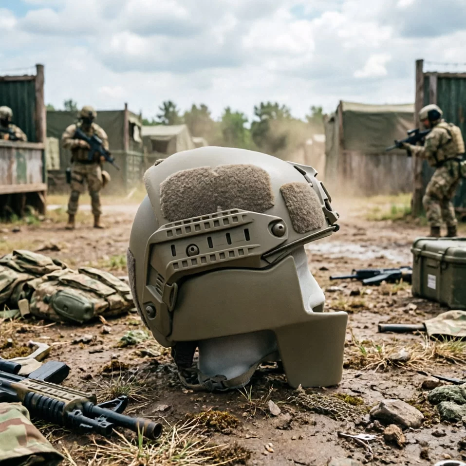 AF Tactical Ballistic Helmet with Face Shield Level IIIA