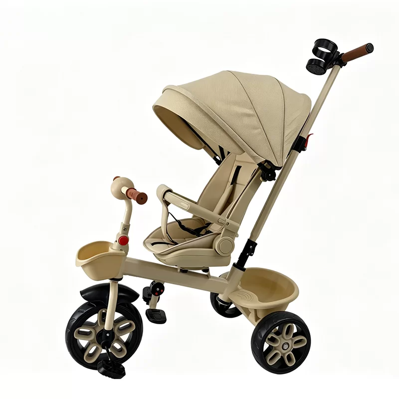 Waqile New 4-In-1 High-Carbon Steel Children’s Tricycle With Featuring A Rotatable Seat, Suitable For Ages 1–6
