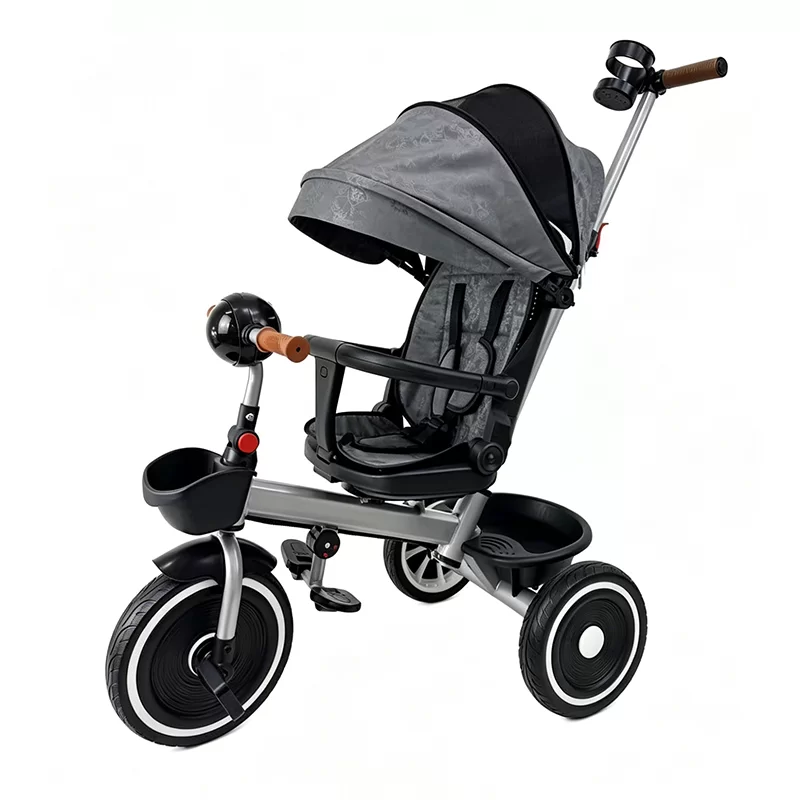 2026 Waqile New Model 4 In 1 Children Tricycle With Music-Lighting Adjustable For Ages 1-6