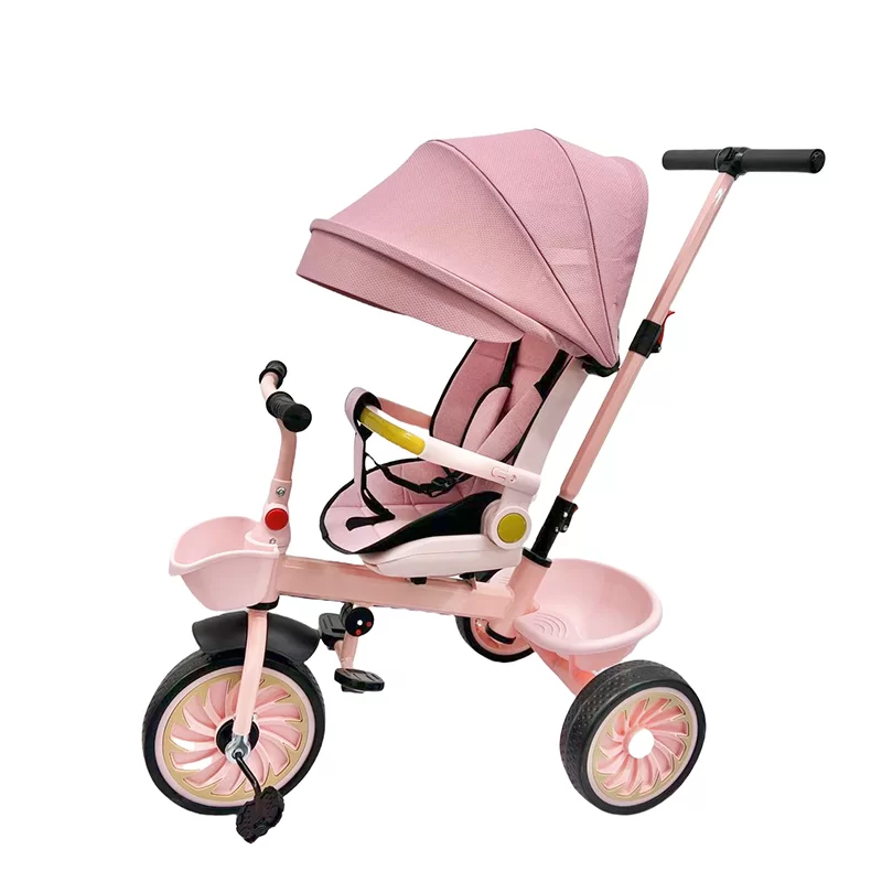 Waqile Wholesale Best-Selling 4-in-1 Children’s Tricycle with Featuring Swivel Seat and EVA Wheels
