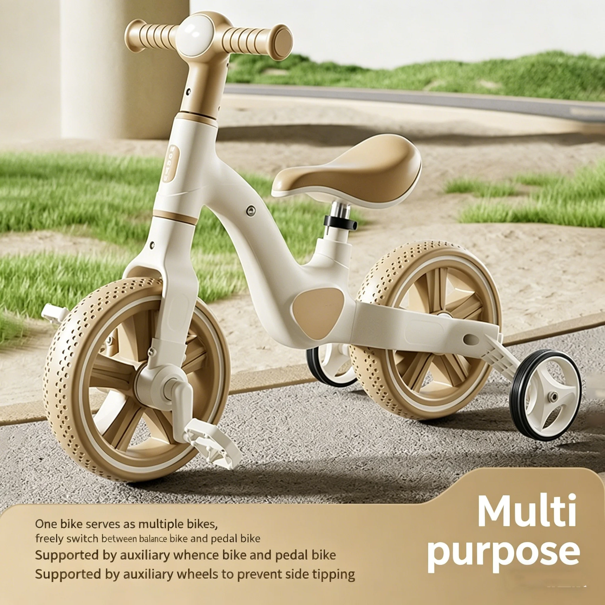 Factory Supplier Outdoor Sport Toys Child Baby Balance Bike Kids Bicycle Toddler Tricycle Trike with Training Wheels
