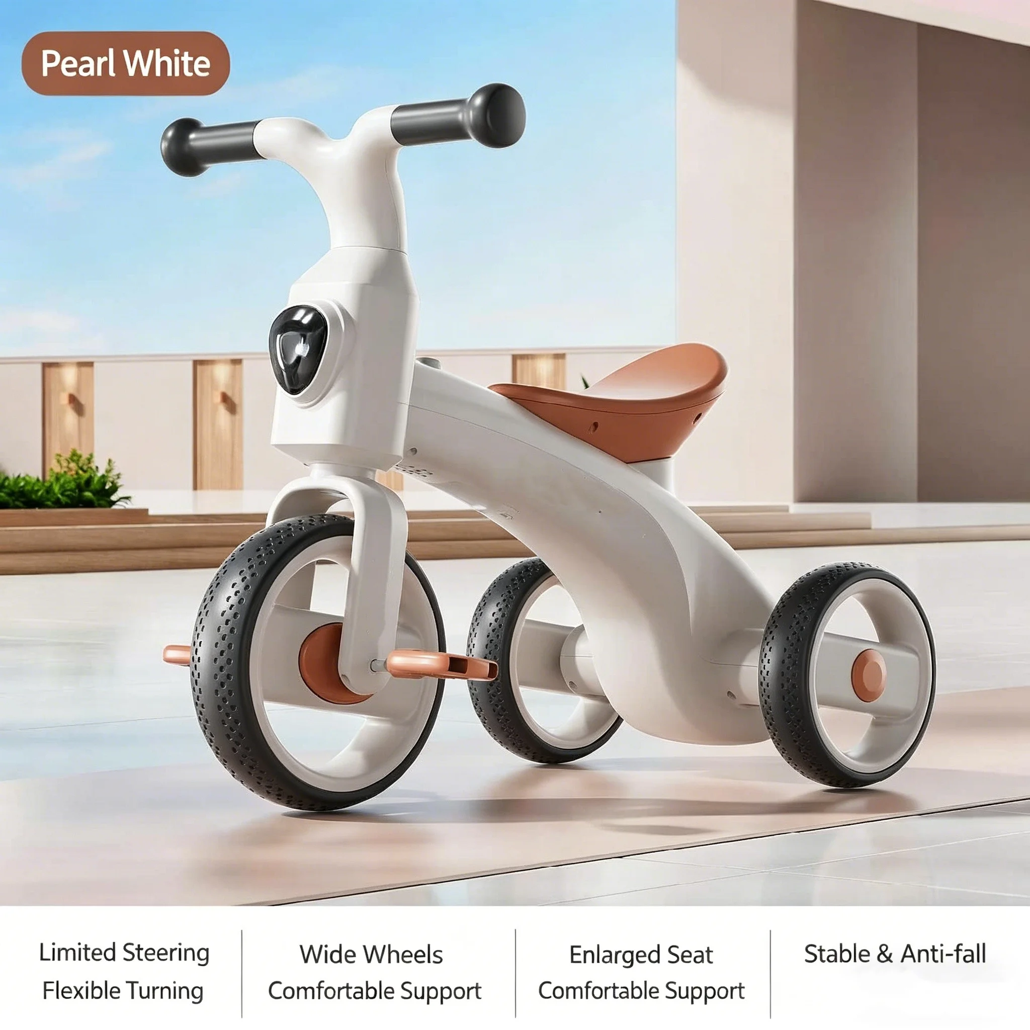 1-3 Years Old Plastic Baby Balance Bike No Pedal Scooter Infant Toddler Learning Walking Sliding Toy