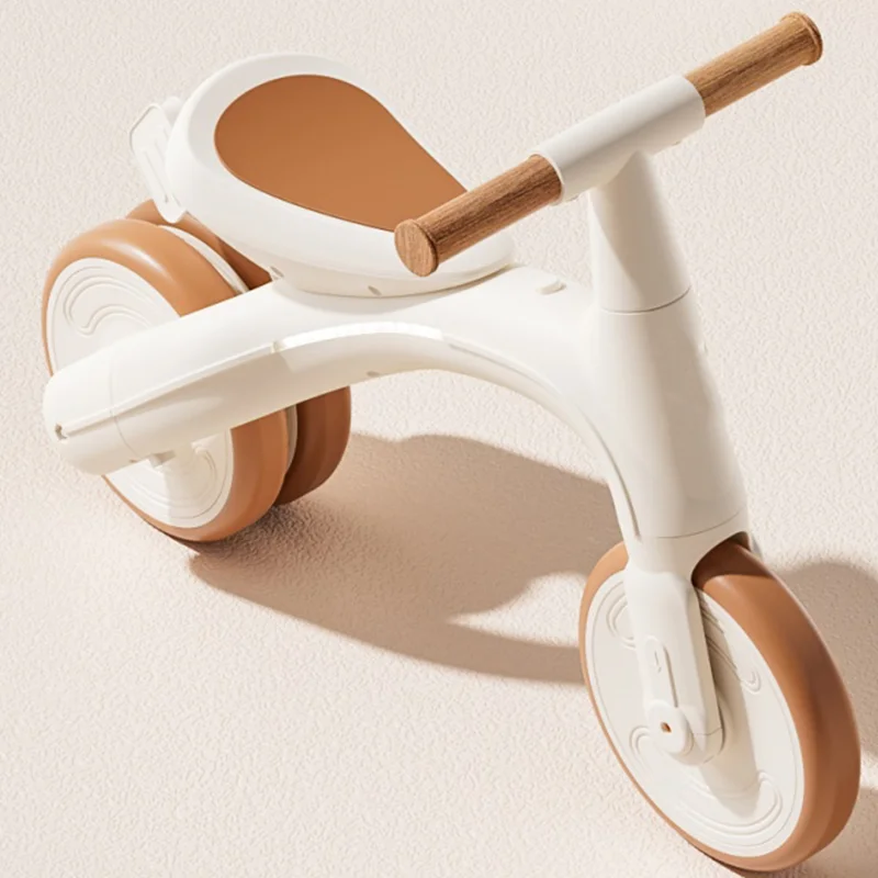 Children’s Plastic Tricycle Scooter with Detachable Pedals Multi-function Balance Bike for 3-6 Year Olds