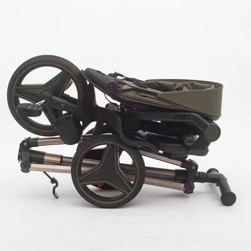 Waqile Brand New Custom 4-in-1 Children’s Tricycle with Featuring EVA Wheels, Music and Lights, Plus Rotatable and Foldable Functions