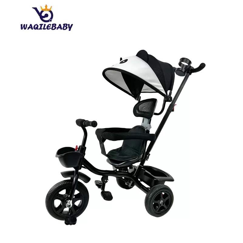Wql Kids Baby Tricycle With Safety Guardrail Steel Frame Eva/Plastic WheelsRideOn Toy For 2 To 4 Years