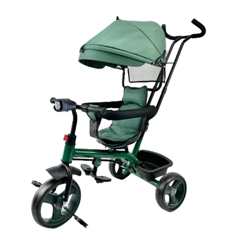 Wql New Plastic Kids Tricycle With Steel Frame For 2 To 4 Years Old Music Light Travel Toy