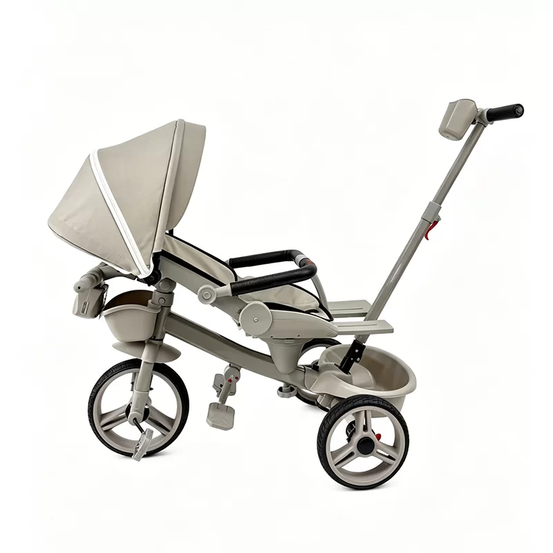 2026 Waqile New Model Music Lighting Adjustable 4 In 1 Children Tricycle For Ages 2-4