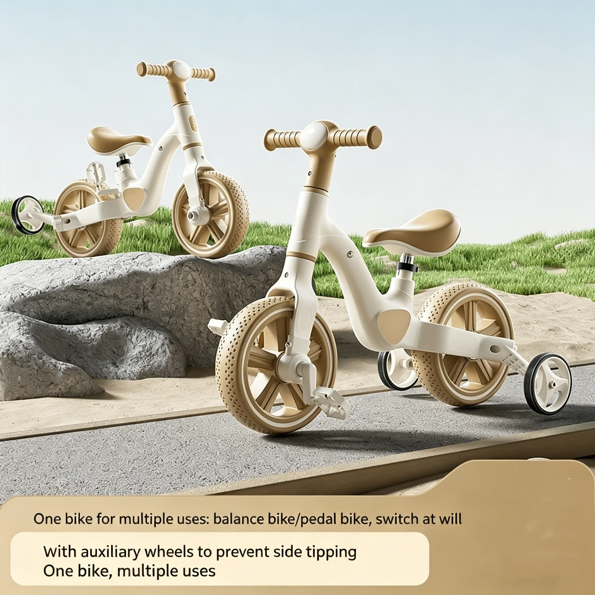 Factory Supplier Outdoor Sport Toys Child Baby Balance Bike Kids Bicycle Toddler Tricycle Trike with Training Wheels