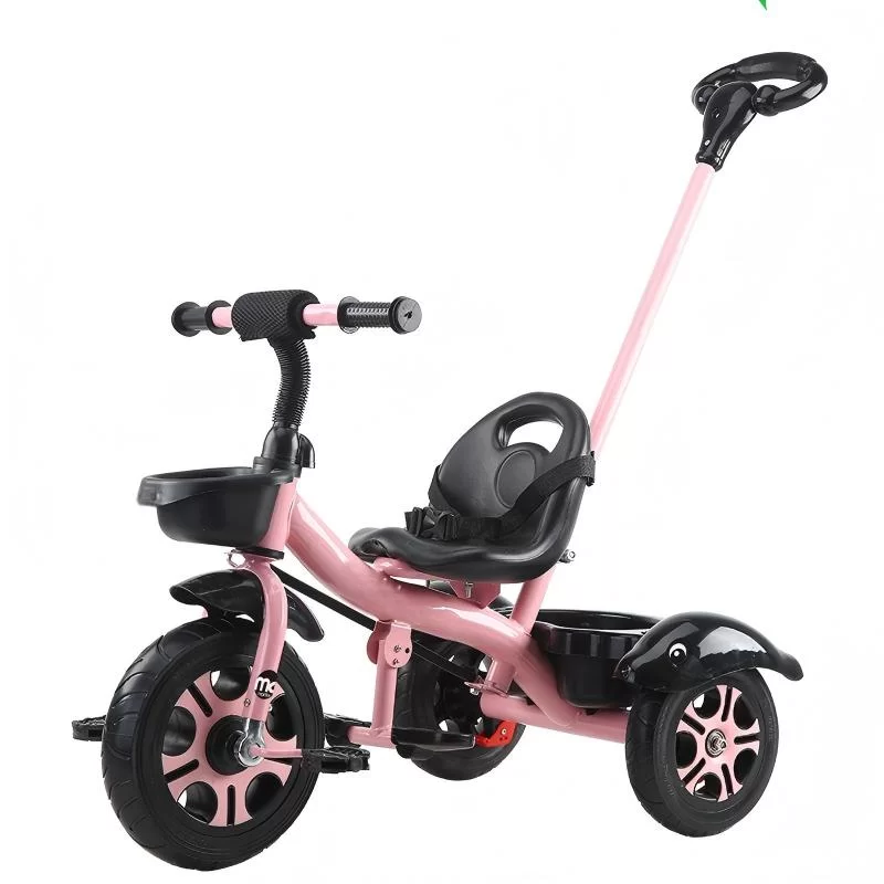 Waqile Wholesale HighCarbon Steel Children’s Tricycle With Pu Wheels Suitable For Boys And Girls Aged 2–6