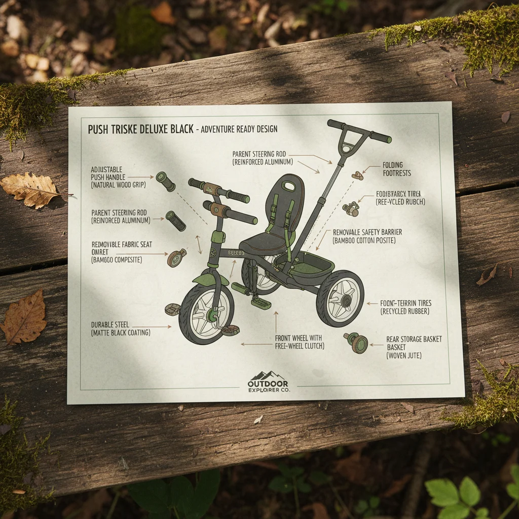 Premier Engineering Push Trike Deluxe Black