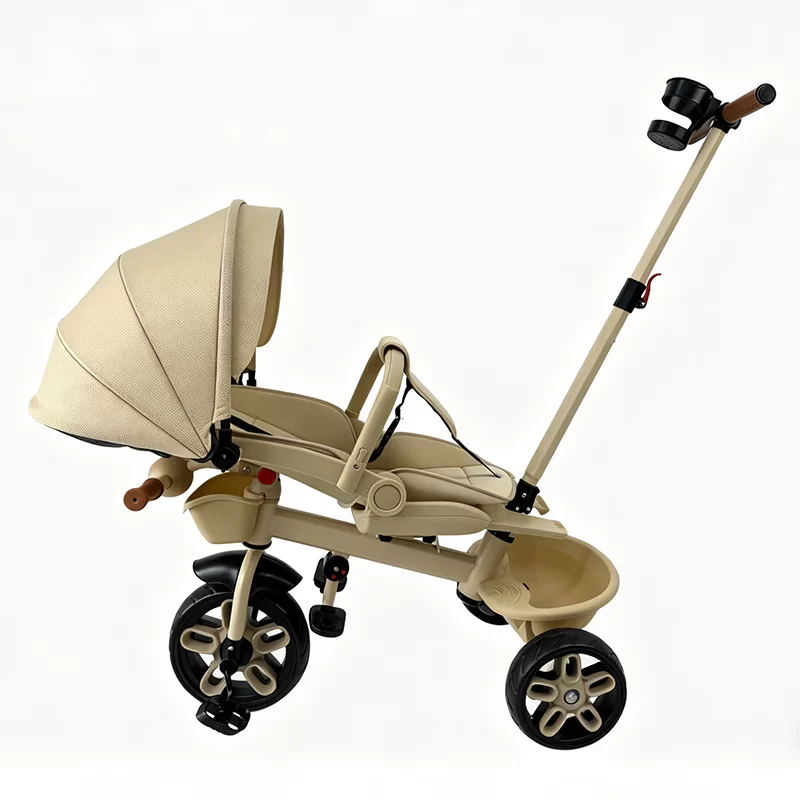 Waqile New 4-In-1 High-Carbon Steel Children’s Tricycle With Featuring A Rotatable Seat, Suitable For Ages 1–6