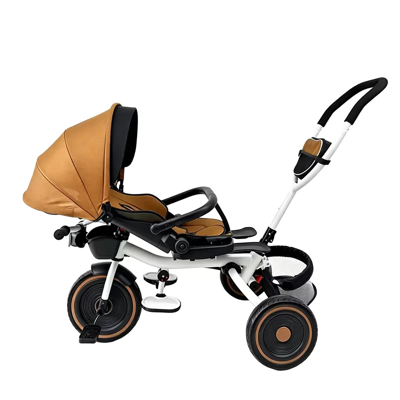 Waqile 2026 New Model Children’s 4-In-1 Foldable Tricycle With Music And Lights With Suitable For 1-6 Years Old