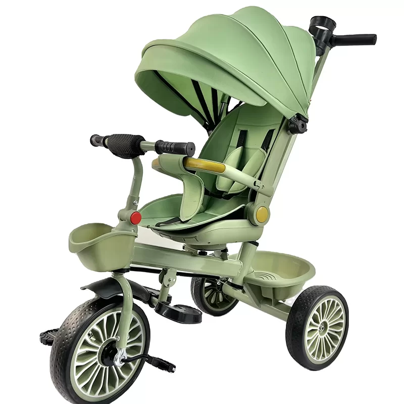 Waqile Wholesale BestSelling 4in1 Children’s Tricycle with Featuring Swivel Seat and EVA Wheels