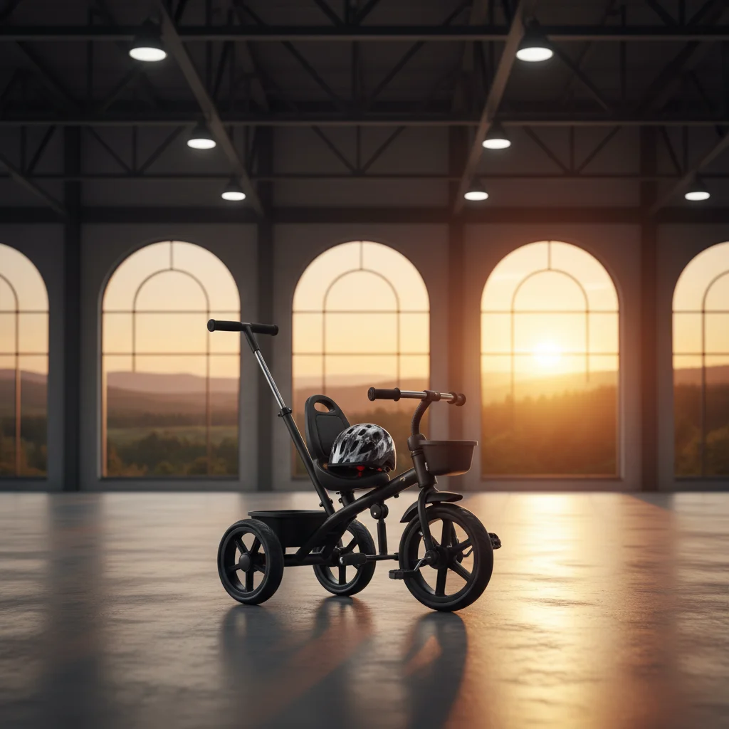 Professional push trike deluxe black Manufacturer for Ride Ons