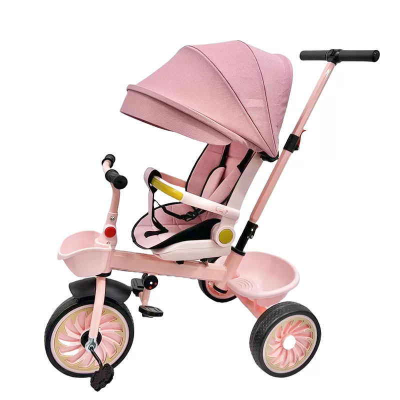Waqile Wholesale BestSelling 4in1 Children’s Tricycle with Featuring Swivel Seat and EVA Wheels