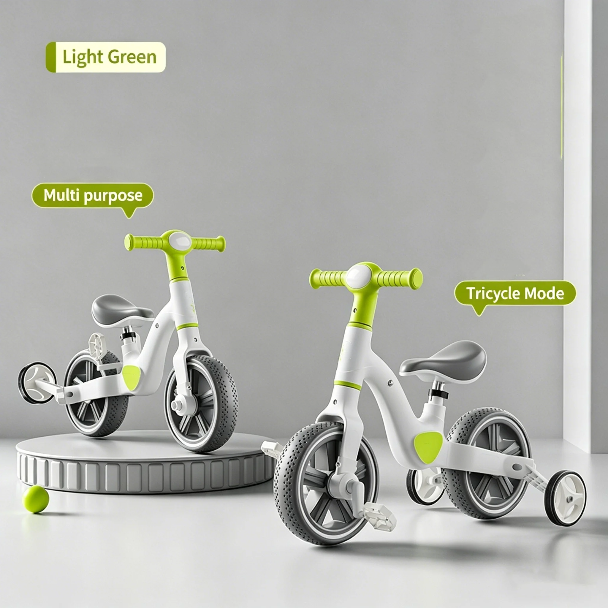 Factory Supplier Outdoor Sport Toys Child Baby Balance Bike Kids Bicycle Toddler Tricycle Trike with Training Wheels