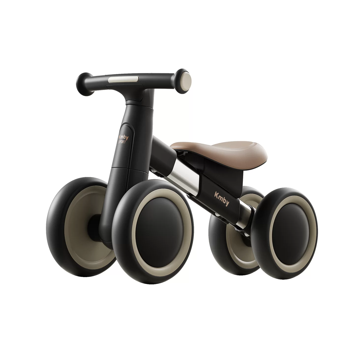Wql New Model Aluminum Alloy FourWheel Baby Balance Bike With Lighting Music And Adjustable Leather Seat For 14 Years Old Baby Ride On Car