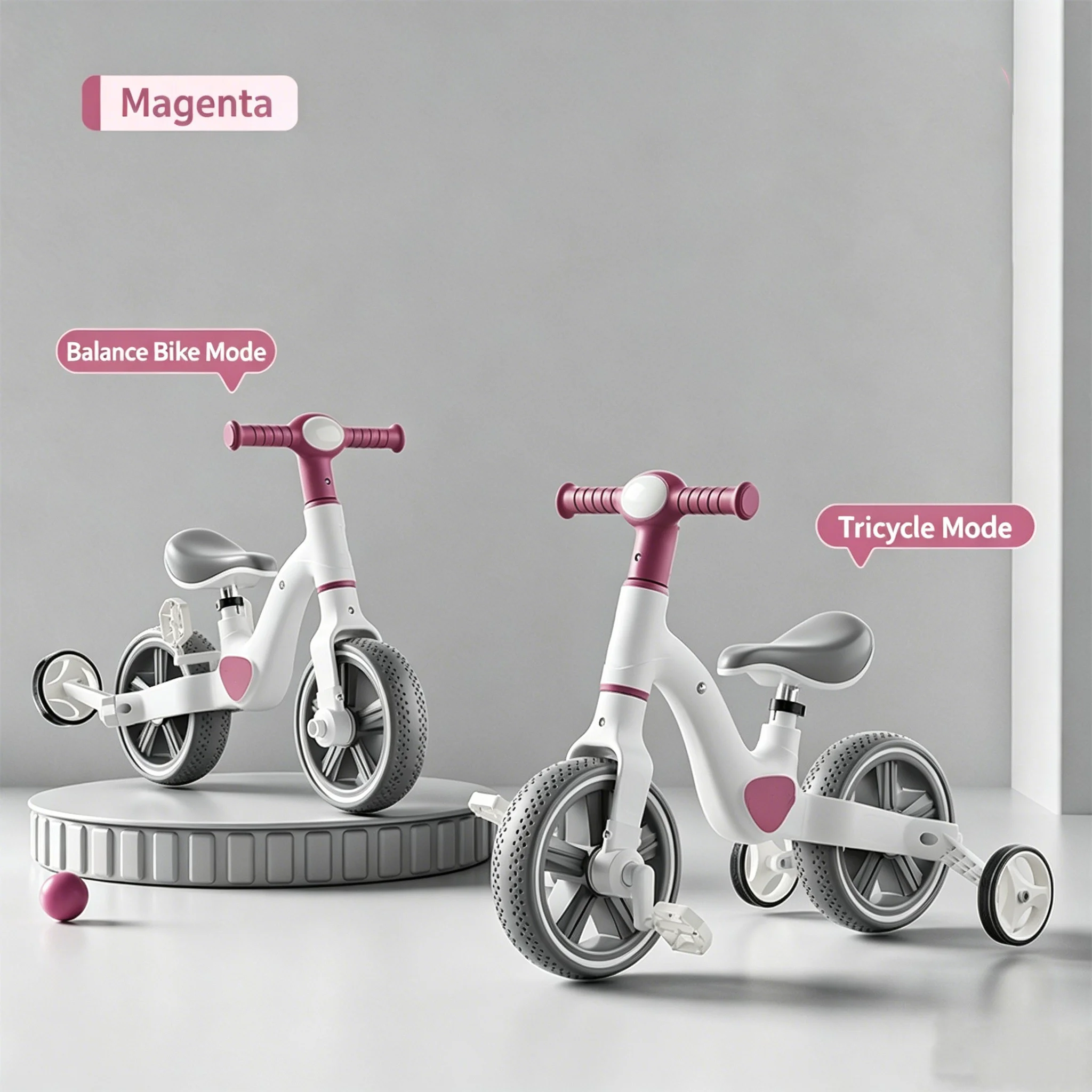 Factory Supplier Outdoor Sport Toys Child Baby Balance Bike Kids Bicycle Toddler Tricycle Trike with Training Wheels