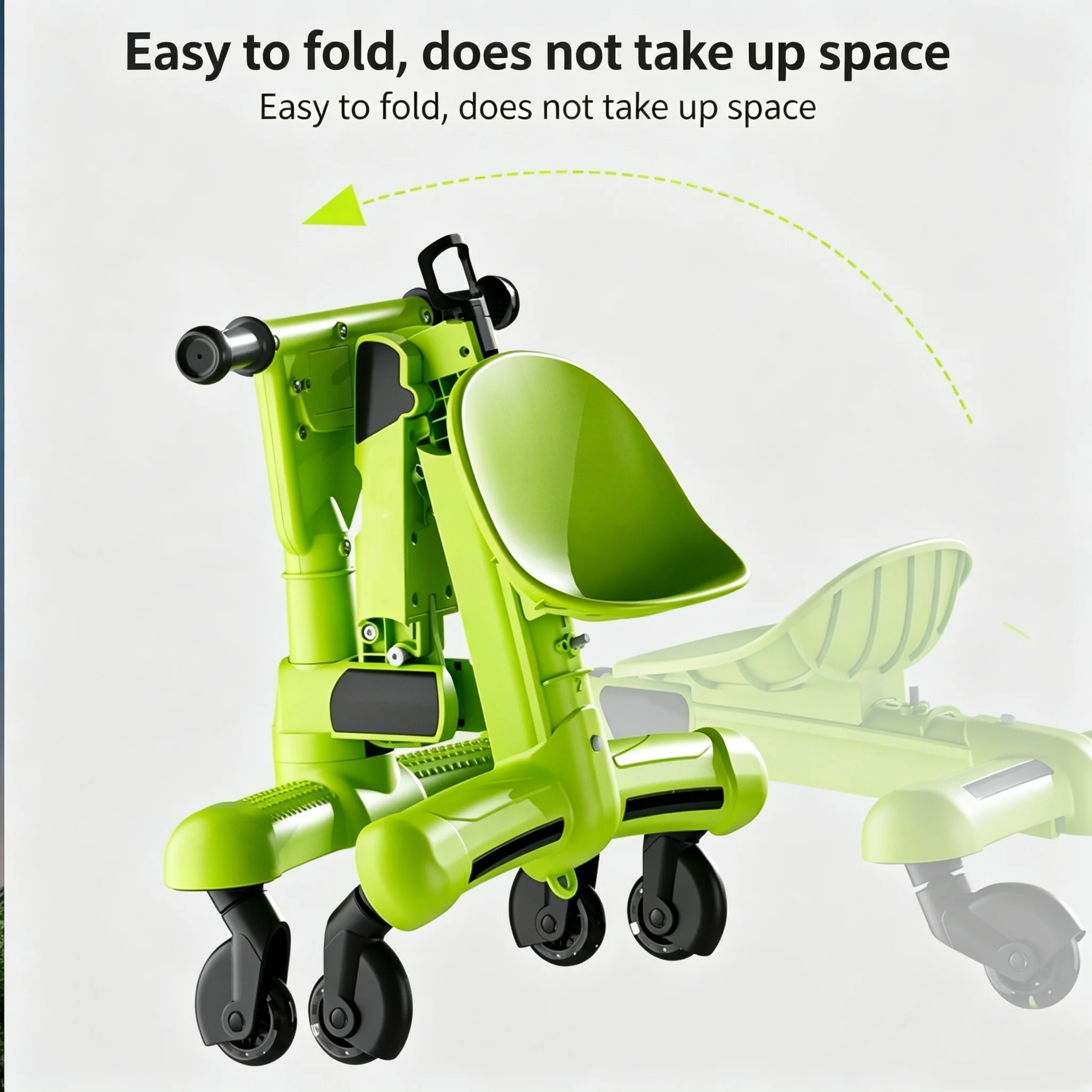 Silent 4-Wheel Steering Belt Push Handle Swing Scooter Gear Multi-Functional Electric Kids’ Swing Cars for Girls