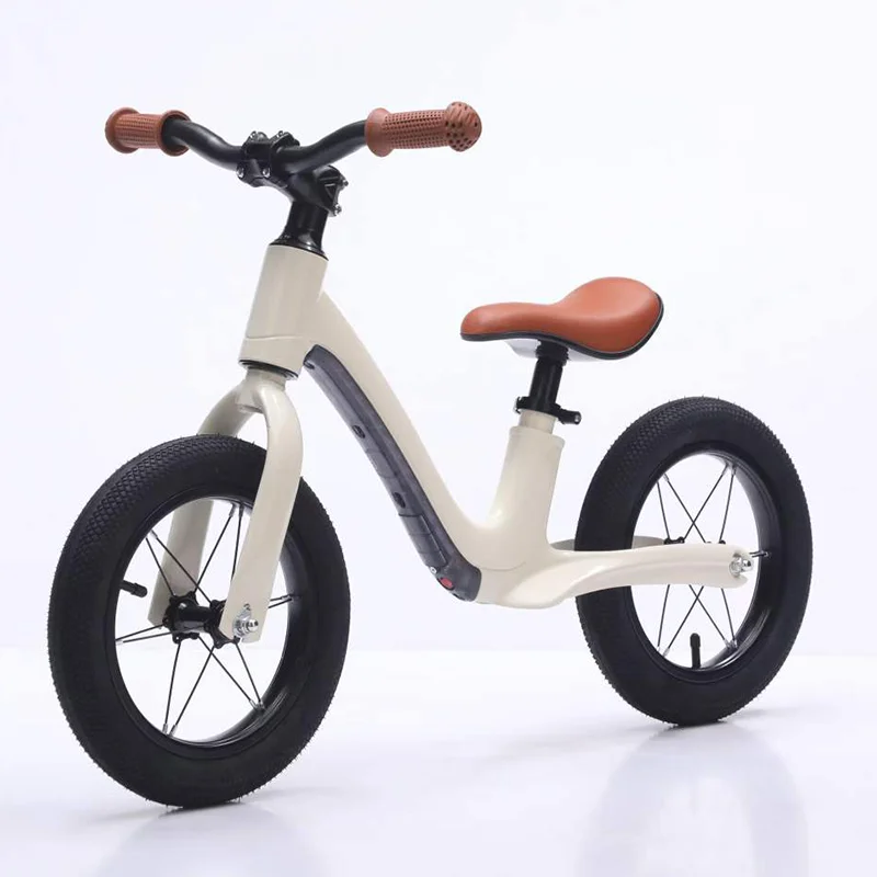 Custom 12-14 Inch 2-Wheel Kids Balance Bike LED Light Electric No-Pedal Toddler Scooter