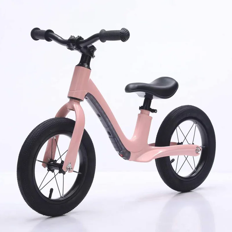 Custom 12-14 Inch 2-Wheel Kids Balance Bike LED Light Electric No-Pedal Toddler Scooter