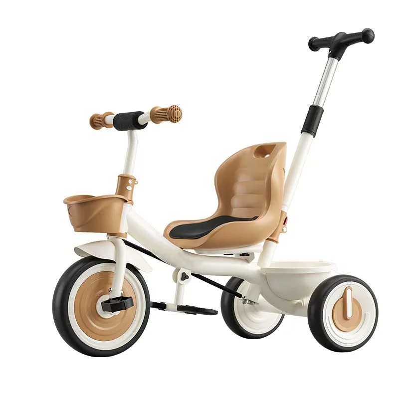 WQL Popular 2-in-1 Toddler Balance Bike & Pedal Tricycle, Adjustable Push Rod, Helps Learn to Walk & Ride, Outdoor Sports Toy