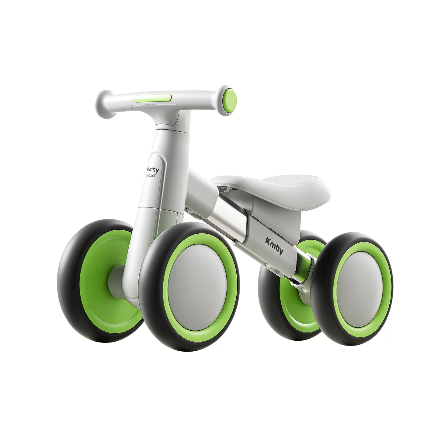 Wql New Model Aluminum Alloy FourWheel Baby Balance Bike With Lighting Music And Adjustable Leather Seat For 14 Years Old Baby Ride On Car